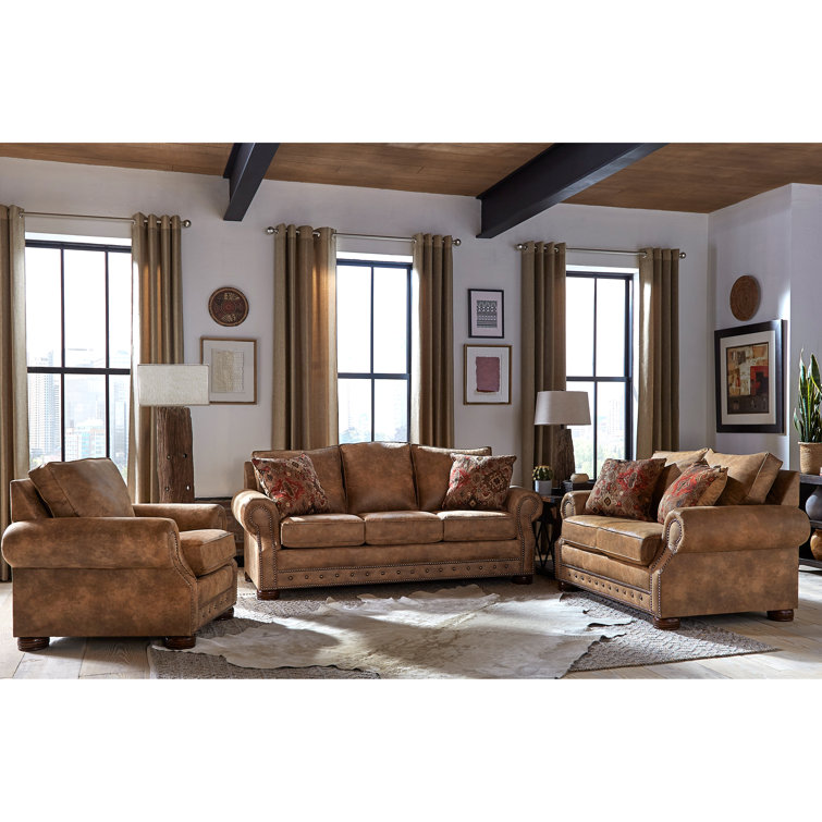 Loon Peak® Gabrielle 3 Piece Living Room Set Wayfair